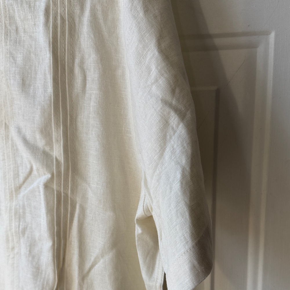 Scotch & Soda Men's Light Cream Button Down Shirt - Picture 11 of 12